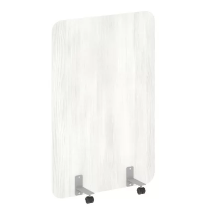 Перегородка на металлических опорах, на роликах R-line DP.R-100-150 Снежная Патина_0