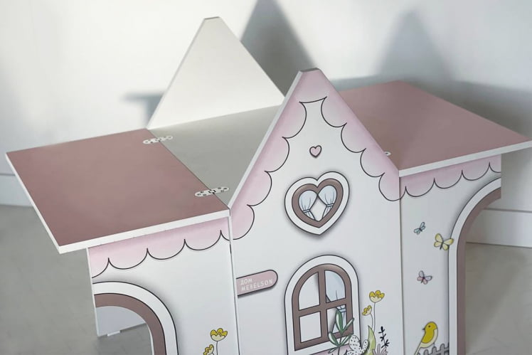 Стол Домик MK-0017 Белое дерево/розовый_11