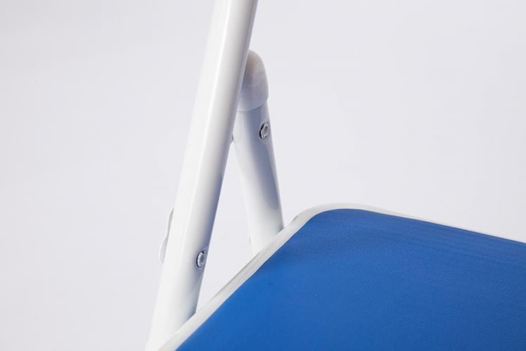 Стул складной FOLDER (mod. 032) / 1 шт. в упаковке каркас: металл, сиденье/спинка: экокожа, 41*51*76см, синий_8