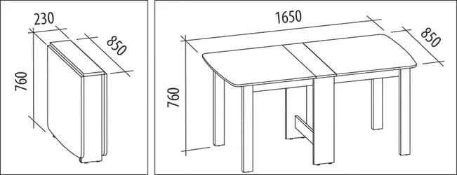 Стол-книжка Колибри 14 ясень Анкор_2
