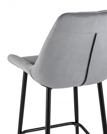 Стул полубарный Флекс (ПБ) велюр Серый_6