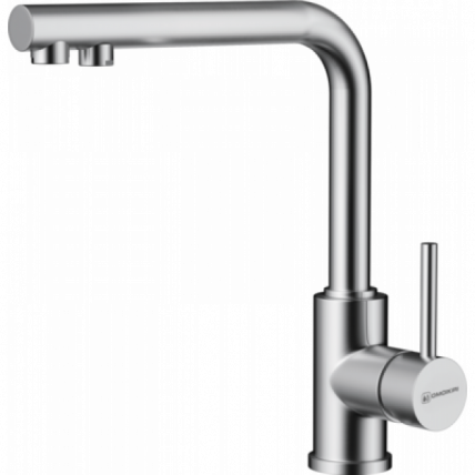 Смеситель Омоикири Накагава 2 Плус-Бн Латунь/Нержавеющая Сталь / Omoikiri Nakagawa Plus-Bn_0