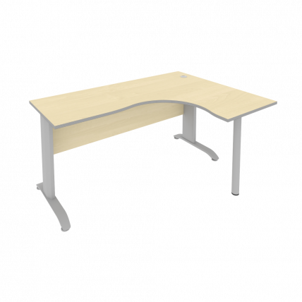 Стол криволинейный правый Riva ПЛ.СА-4 Пр Клен/Металлик_0