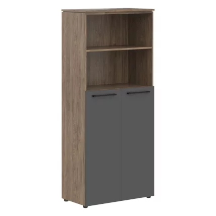 Шкаф с глухими средними дверьми MORRIS TREND MHC 85.6 Антрацит Кария Пальмира_0