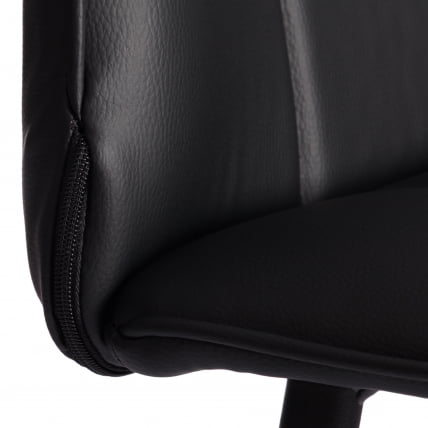 Полубарный стул Bari/Бари экокожа , черный, 42х55х99 см_8