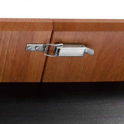 Стол Соната Люкс раздвижной/Sonata Lux extension table массив сосны, антик/черный, 120-(150)х75х73 см_10