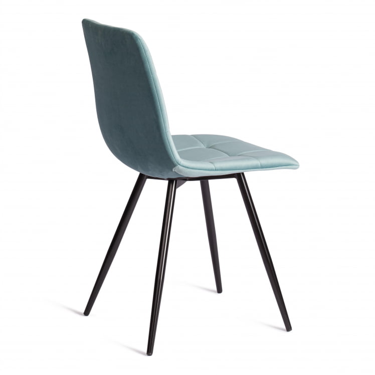 Стул CHILLY (mod. 7095-1) ткань/металл, 45x53х88 см, высота до сиденья 50 см, мятный barkhat 88/черный_2