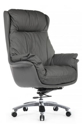 Кресло руководителя RV DESIGN Leonardo Серый_0