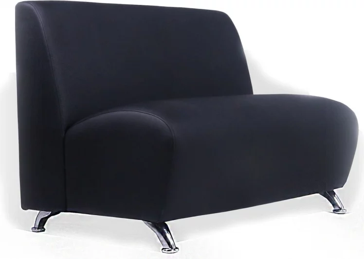 Диван Интер хром 2х местный (Экотекс 3015)_1