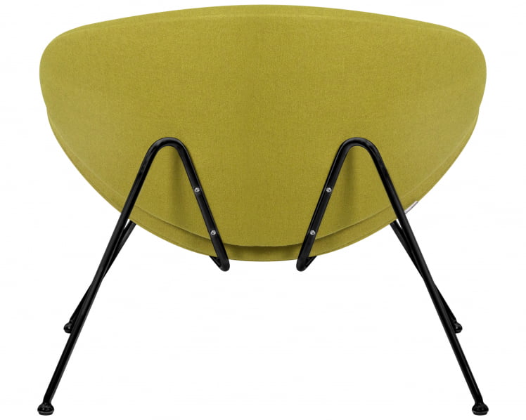 Кресло дизайнерское DOBRIN EMILY (светло-зеленая ткань AF3, черное основание)_4