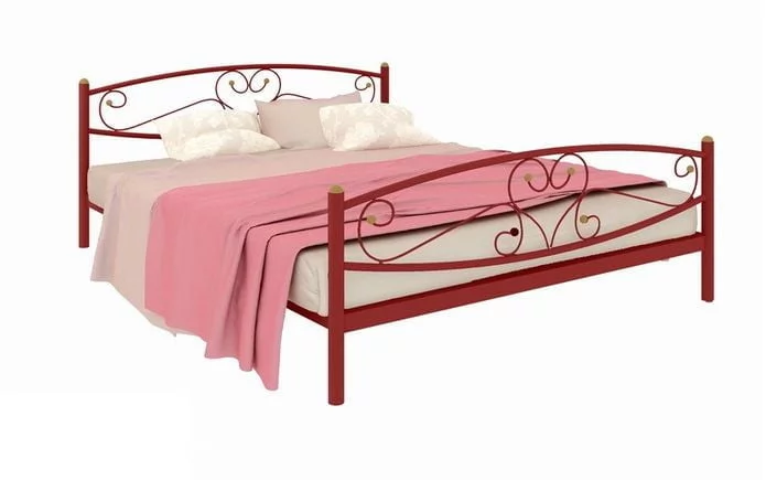 Кровать Каролина Plus 1800х2000 Красная_0