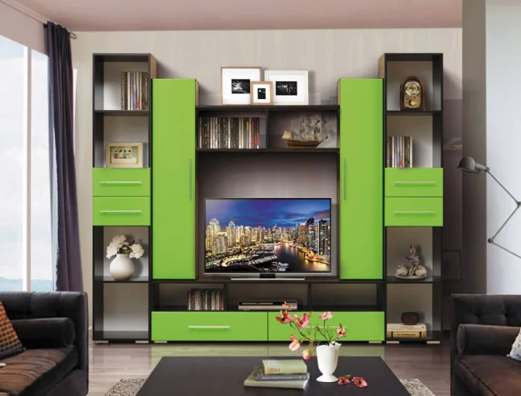 Набор мебели для гостиной Грация 2 МДФ матовый Венге/Венге шелк_0