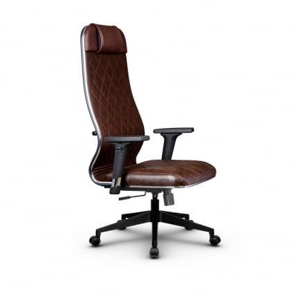 Кресло руководителя Metta L 1m 40M/2D Комплект 8 Темно-коричневое_1