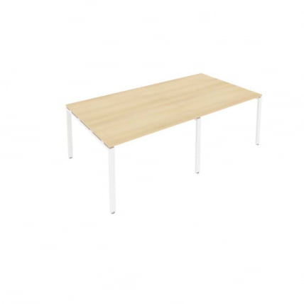 Переговорный стол (2 столешницы) Metal System Б.ПРГ-2.2 Акация/Белый_0