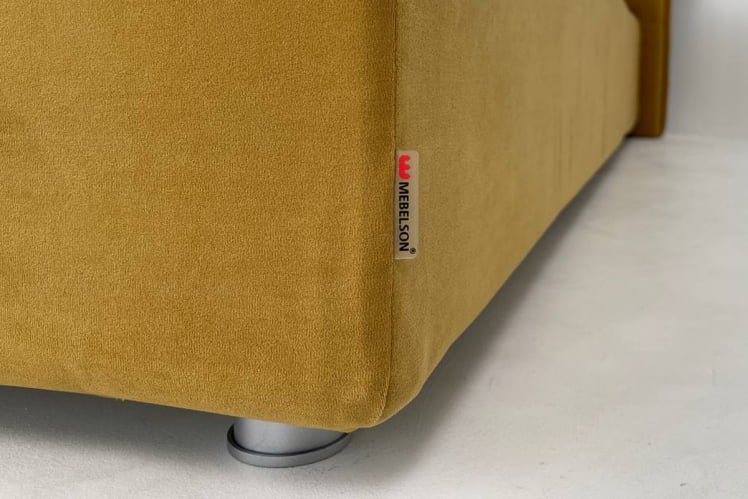 Кровать 1.2 Альба с подъем. механизмом ЗП.КМ1.2-01 медовый (велюр) / ZP.KM1.2-01_2