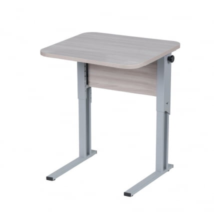 Парта одноместная рост 3-7 эргономичная Серый/Металл Серый_1
