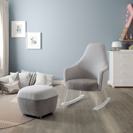 Кресло-качалка Micuna (Микуна) Wing/Moom waterwood текстиль pink tierra/light grey_2