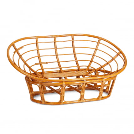 Диван MAMASAN/МАМАСАН 23/02 W /с подушкой/ 169х102х80 см, Pecan (орех), матрац 182х119 см, ткань серо-бежевая 3М 16/2_6