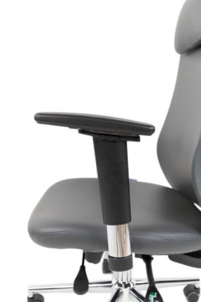 Офисное кресло CHAIRMAN 500 LUX экокожа Серый_5