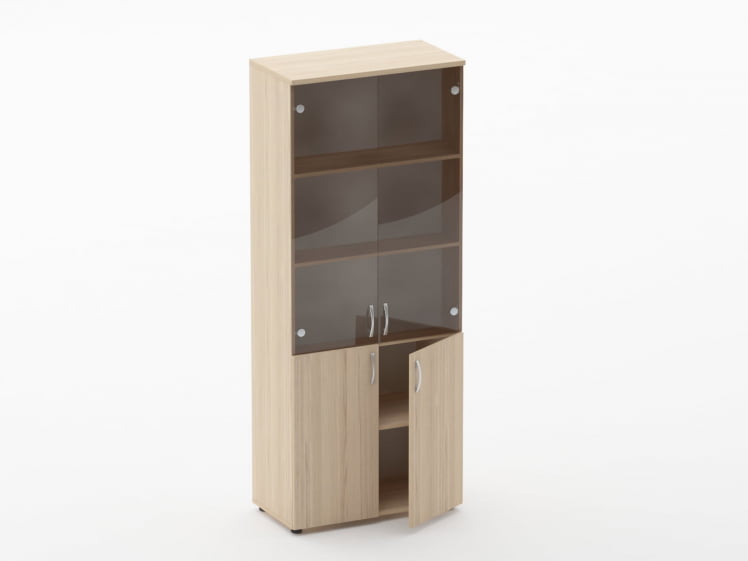 Шкаф высокий со стеклом Glassy 6.19.151 Туя_1