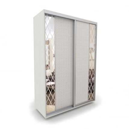 Шкаф-купе 2-х дверный Акцент-Вера КР 1400х600  Выбеленное дерево_0