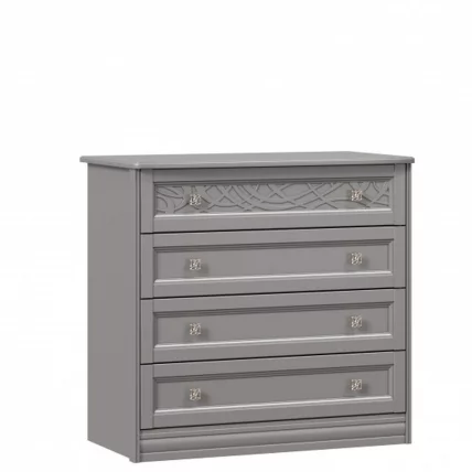 Комод с 4 ящиками Джулия ЛД 695.040.000 Оникс серый_0