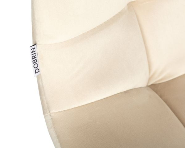 Стул барный ДОБРИН НИCОЛЕ (черные матовые ножки, кремовый велюр (108-113)) 2 шт / DOBRIN NICOLE_7