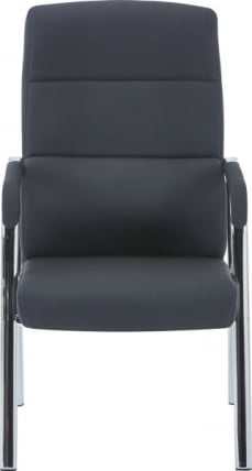 Кресло для посетителей Еверпроф Ситй Экокожа Черный / Everprof City_2