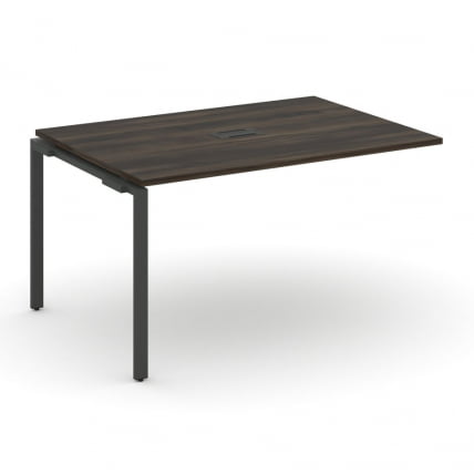 Проходной наборный элемент переговорного стола CONCEPT CN.NPRG-012 Дуб Мали Антрацит_0