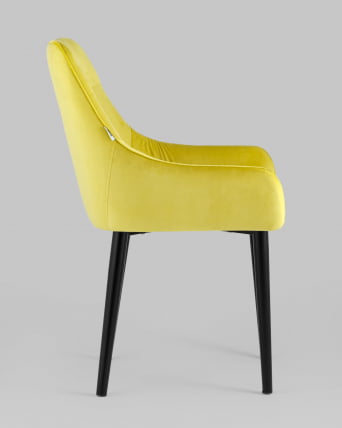 Стул Джоан велюр Желтый_2
