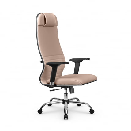 Кресло руководителя Мetta L 1m 38K2/4D Infinity Easy Clean (MPES) Комплект 7 Темно-бежевое_1