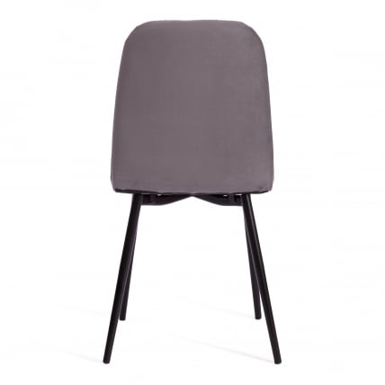 Стул ARC ARC Велюр/металл , 46 х 52 х 88 см, темно-серый/черный_3