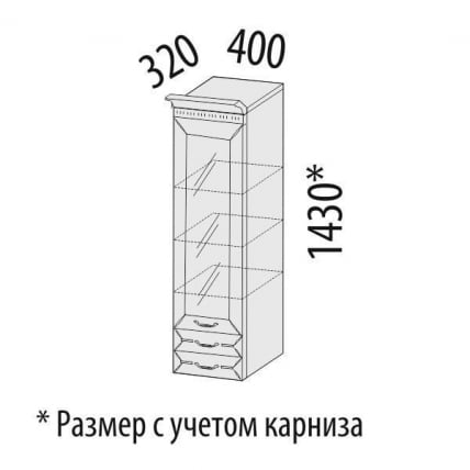 Шкаф-пенал кухонный (лев/прав) Оливия 72.31_1