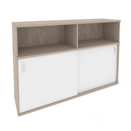 Шкаф-купе приставной / опорный ONIX O.SHKO-2.8 Дуб Аттик/Белый_0