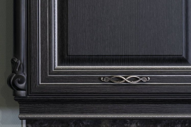 Шкаф кухонный 600 горизонтальный Италия ЛД 275.716.000 Черный Дуб темный_1