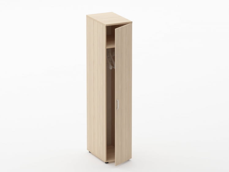 Шкаф для одежды узкий Glassy 6.19.30Пр Бук светлый_1