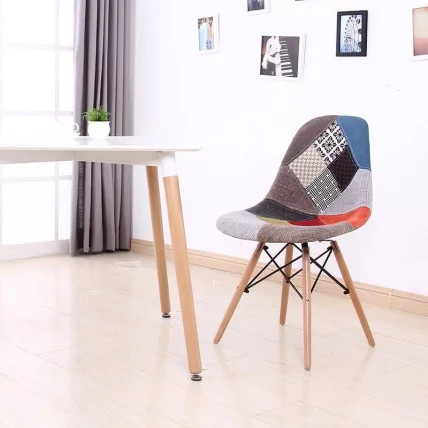 Стул кухонный Eames SC-005 ткань цветная_1