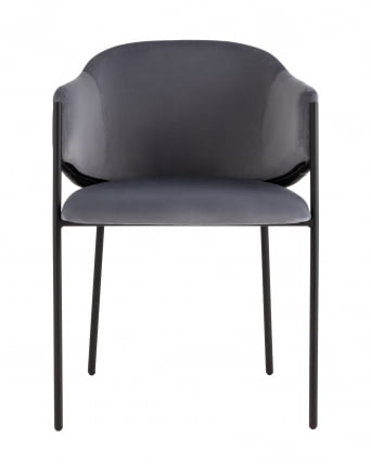 Стул Брасе велюр Серый / Brace_1