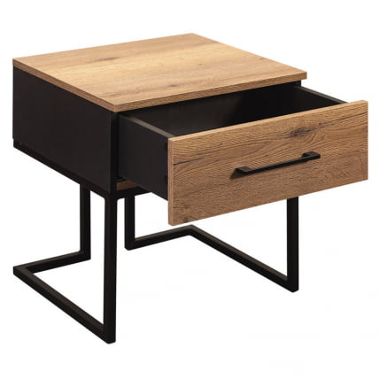 Тумба прикроватная Loft Дуб табак/Графит_1
