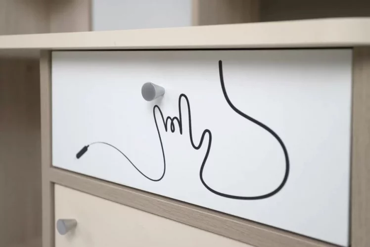 Стол компьютерный Котофей Ясень шимо светлый Вайс Белый_10