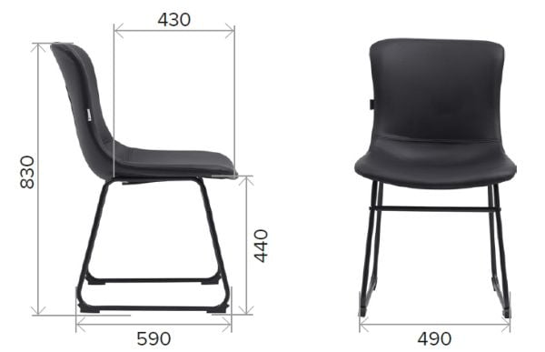 Кресло для посетителей Everprof Expo CF Экокожа Бежевый_6