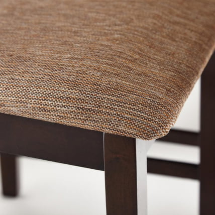 Обеденный комплект Хадсон (стол + 4 стула)/ Hudson Dining Set cappuccino (темный орех)_3