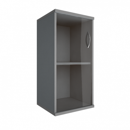 Шкаф низкий узкий левый Riva А.СУ-3.2 Л Серый_0