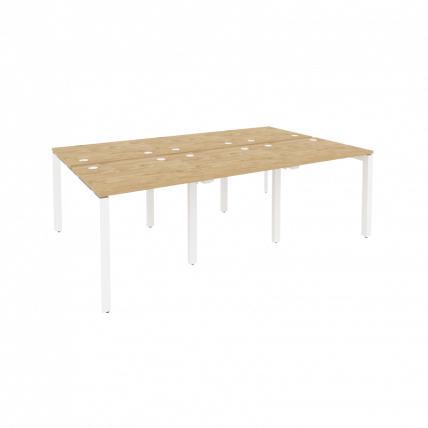 Рабочая станция на П-образном м/к ONIX O.MP-D.RS-6.0.7 Тиквуд Светлый/Белый_0