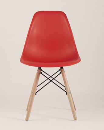 Стул Eames Style DSW красный 4 шт. комплект (разборный каркас)_5