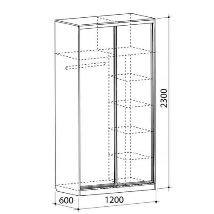 Шкаф-купе Рио-1 Дуб сонома_1