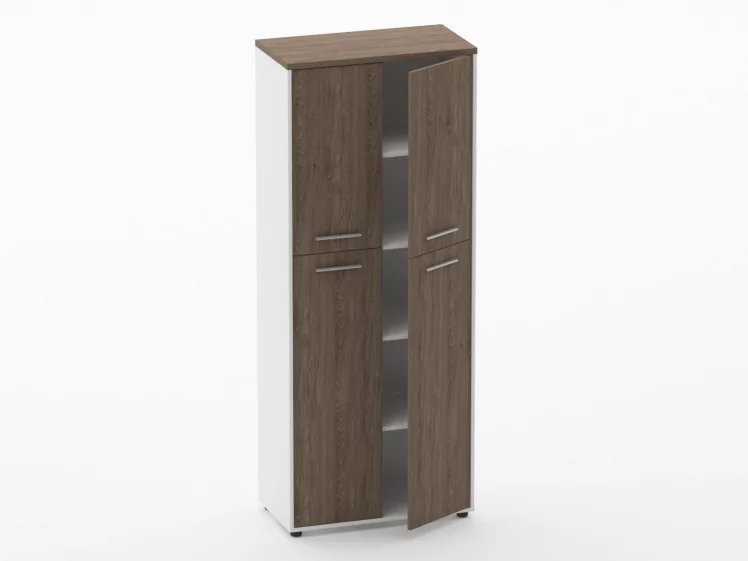 Шкаф 4 широкий закрытый, 4 двери Deka 10.19.141 Дуб Верцаска/Белый_1