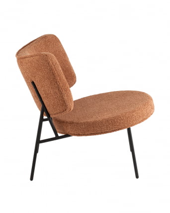 Кресло District Lounge букле Терракотовый_2