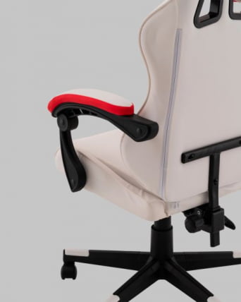 Кресло спортивное TopChairs Phantom бело-красный_6