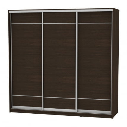 Шкаф-купе B-230х235х60-3(Венге-D7D7D7)_0